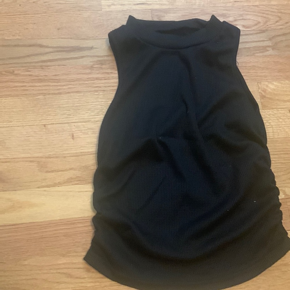 Thin fabric. High neck tank top